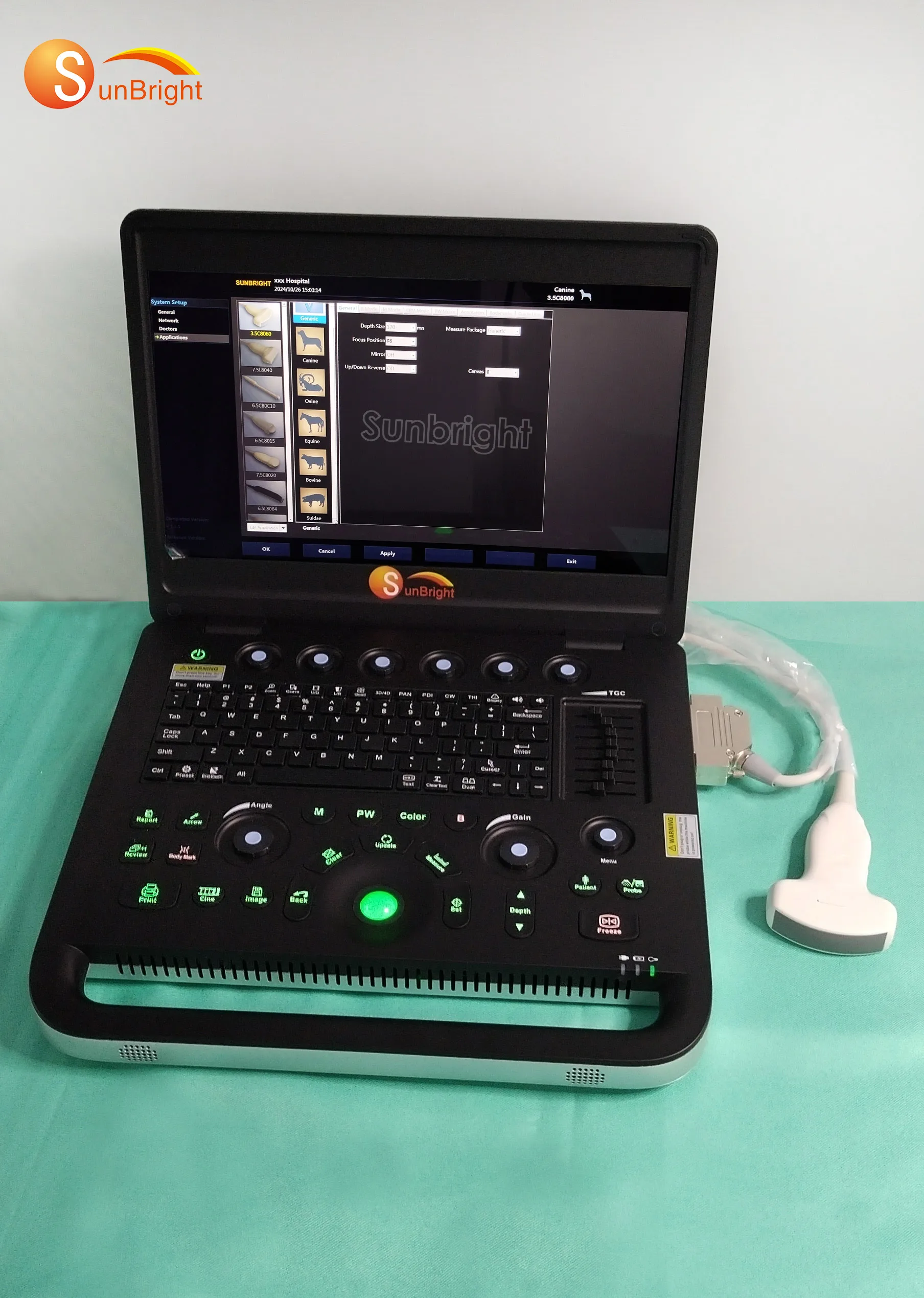 Sunbright SUN-800C Veterinary Clinic Ultrasound Machine Veterinary Ultrasound Machine Price