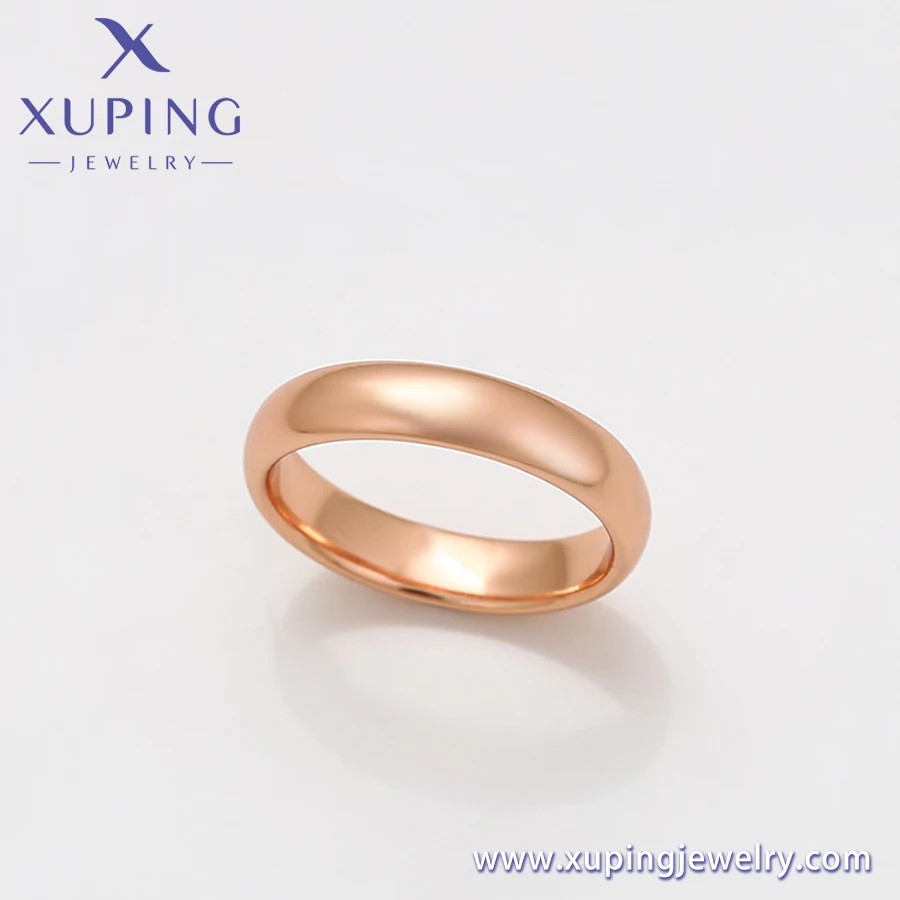 X000769897 Xuping Fashion Ring Rose Gold Plated Simplicity