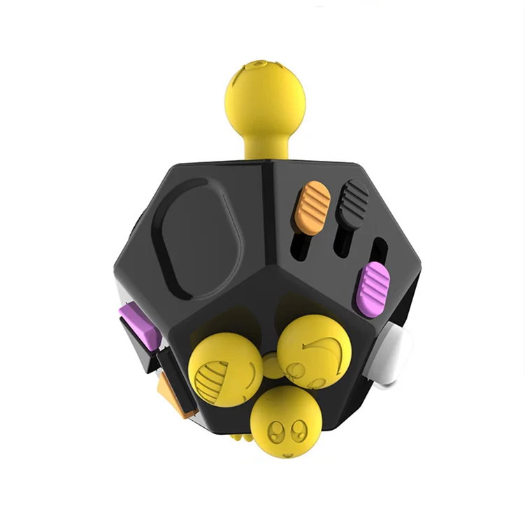 Оптовая продажа с фабрики по низкой цене 12 Сторон, игрушка для снятия стресса в беспокойная игрушка для декомпрессии Непоседа куб игрушка