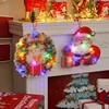 Adorno navideño iluminado de PVC [Corona del viejo]