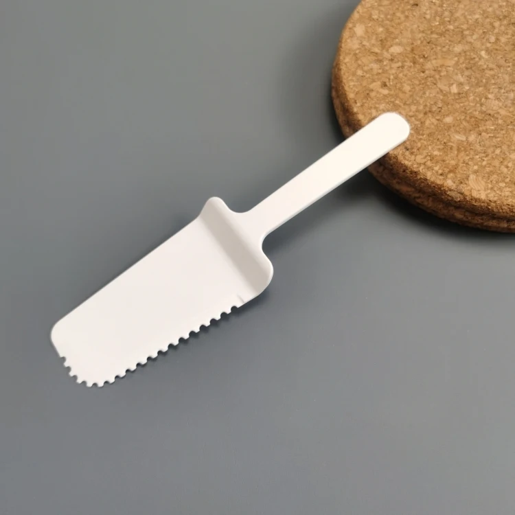 CPLA High Quality Biodegradable 100% Compostable BPI Certified Strong Flexibility Disposable CPLA Cake Cutting Knife