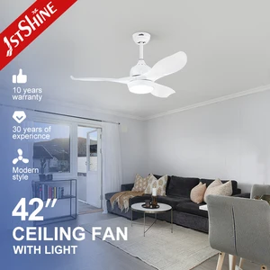 1stshine Ceiling Fan European Stylish Simple DC Motor Abs Blades Dimmable Ceiling Fan with Light