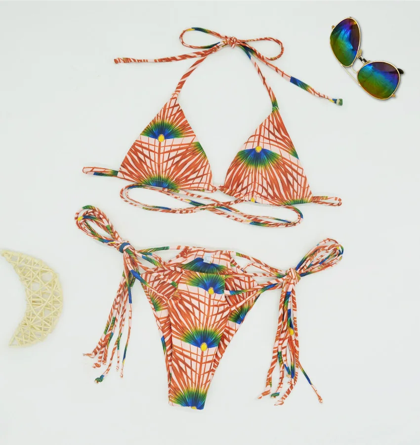 Custom Print One Piece Micro Thong Bikini - Sexy Ladies Swimwear with ...