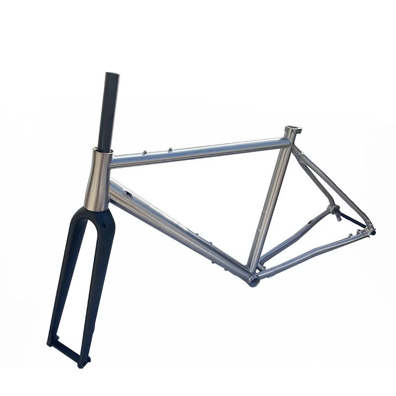 Gr9 Titanium Gravel Bike Frame With Carbon Fork Bicycle Frame