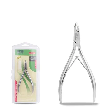 Custom Logo Professional Stainless Steel Cuticle Nippers Double Spring Nail Plier cutticle Nipper