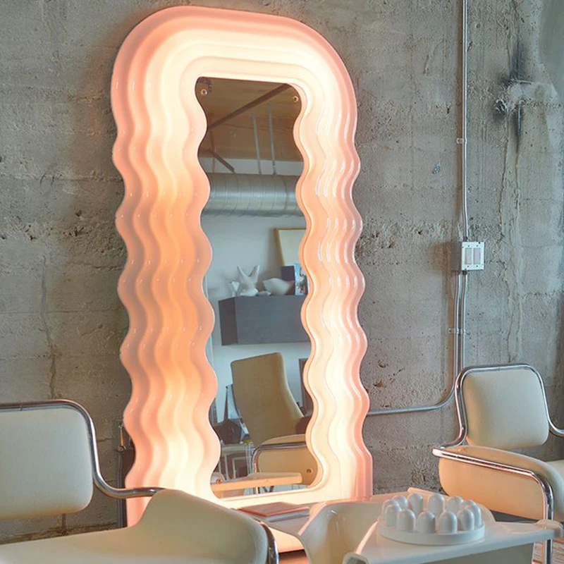 
European Style UItrafragola Vanity Hallway Hair Salon Designs LED illuminated Full Body Length Mirror with Led Lights 