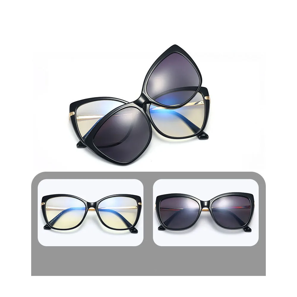 Clip-on Sunglasses Gafas Con Clip On Magntico Magnetic Magnifying Glasses  Tr90 Eyeglasses Frames For Women 95829 - Buy Polarized Clip On  Sunglasses,Safety Glasses Clip,Clip On Hot Sunglasses Product on Alibaba.com