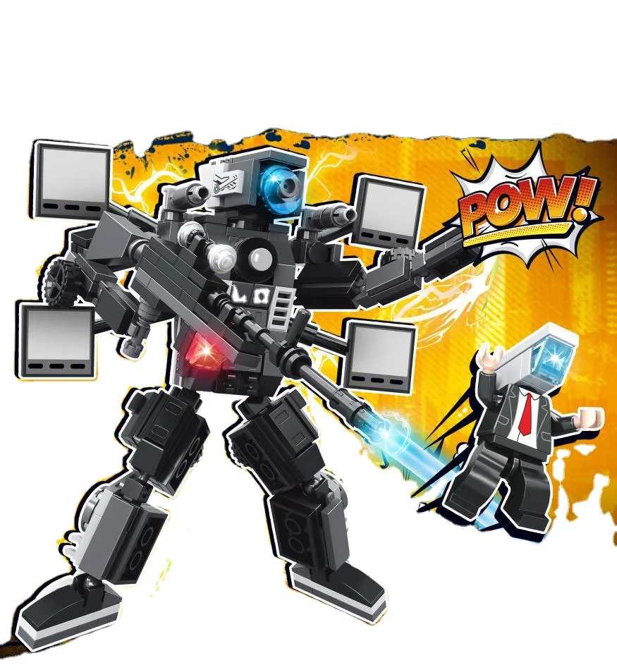 Variety Of Toilet Man Vs Tv Audio Computer Building Block Doll Model ...