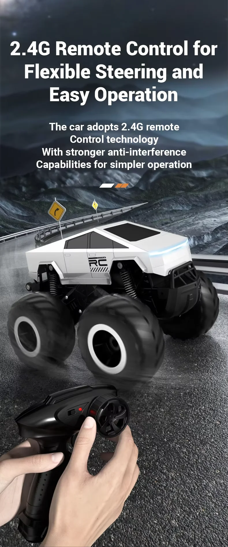Amphibious Bigfoot Cybertruck RC Truck