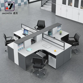 China Manufacturer Modern Modular Office Furniture Workstation 2,4,6 Seater office desk