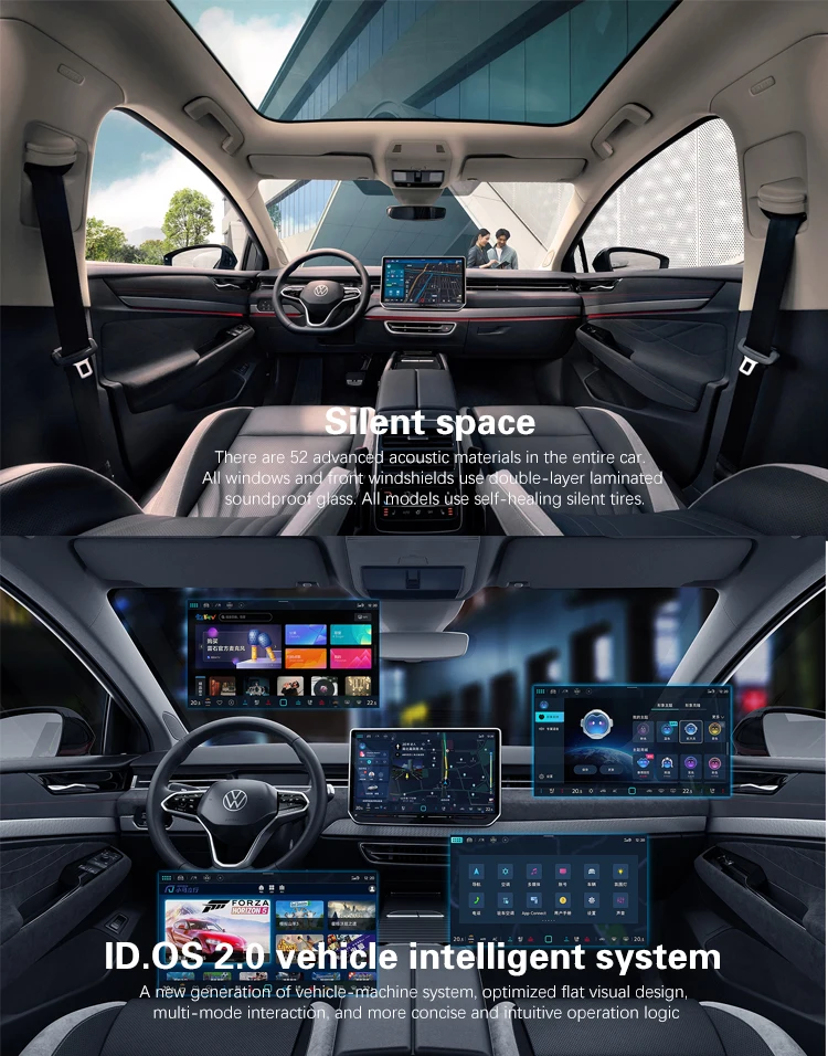 2024 New Energy Vehicle Vizzion SUV VW ID7 ID.7 Vizzion 2WD 4WD EV Car 5 Seats VW ID7 Volkswagen Adult Electric Car