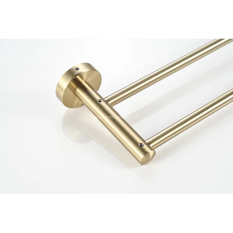 product high quality gold reinforced towel rack wall mounted bathroom accessories set towel rack cover-10