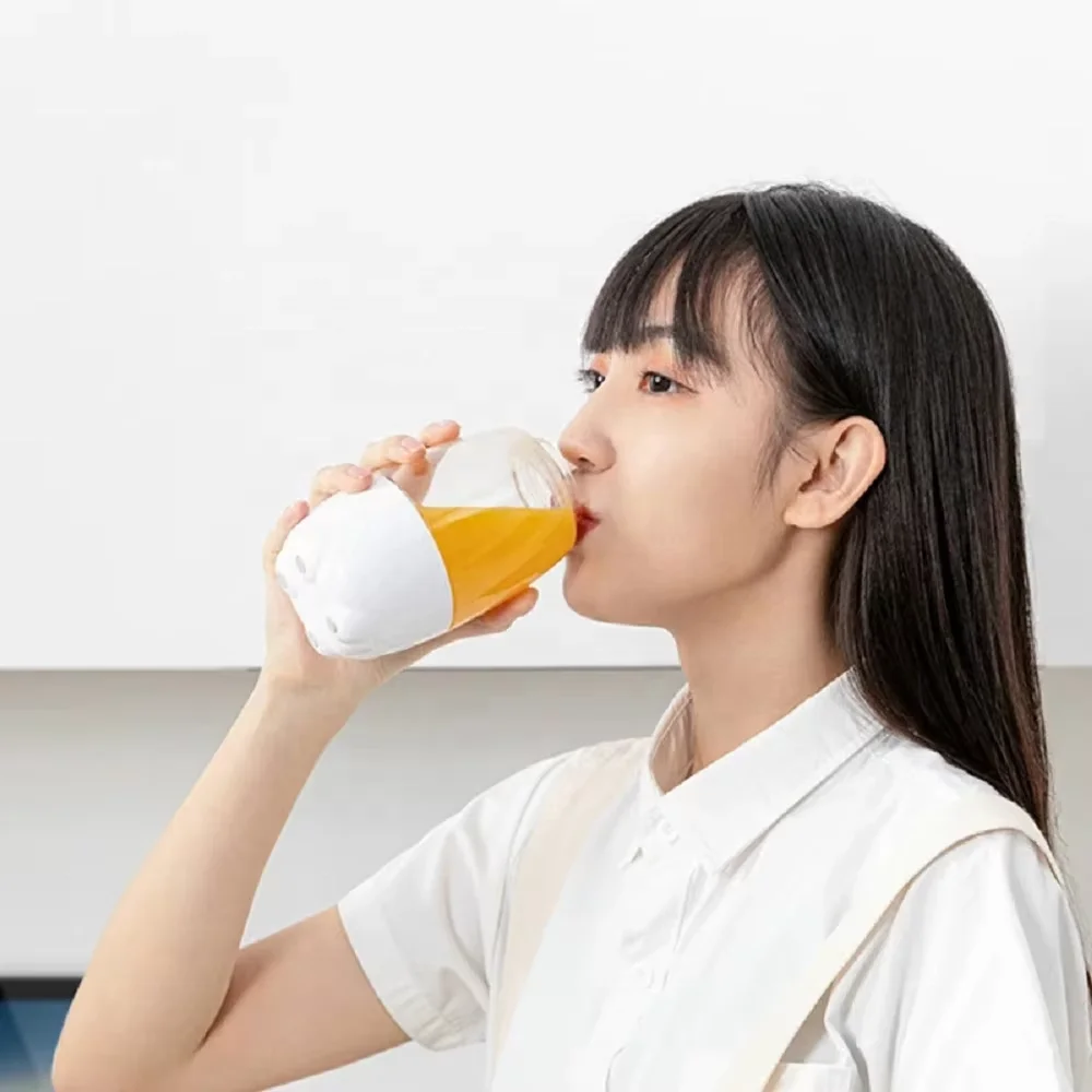 New Home Portable Juicer Rabbit Shape Juice Cup Student Portable Juicer with Safety Switch Mobile Blender 5