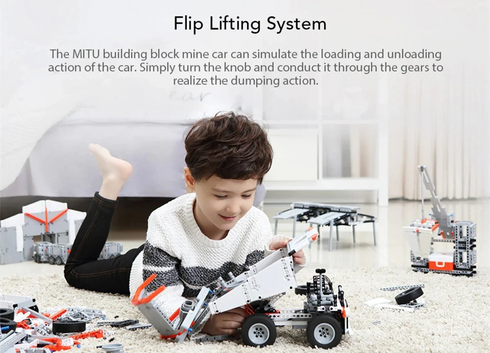 Xiaomi Youpin ONEBOT Smart Building Blocks Toy Mine Truck Car Robot Mining Truck Cars Toys For Children