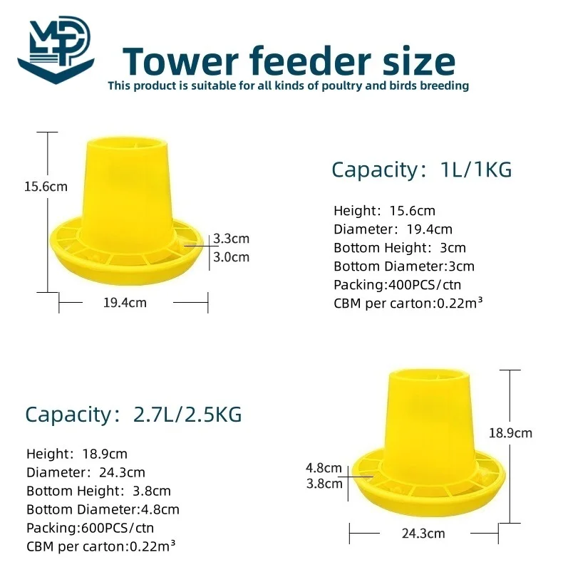 Plastic Tower feed box  Poultry feeder factory