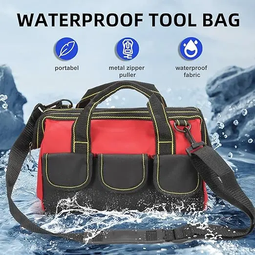 Heavy Duty 13 Inch Waterproof Tool Organizer Bag 1680d Oxford Fabric