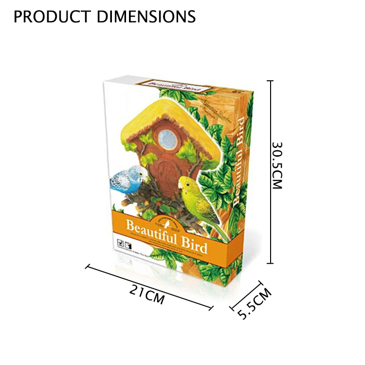 
 B/O забавные декоративные красивые легкие игрушки с двумя птицами, игрушка-попугай  