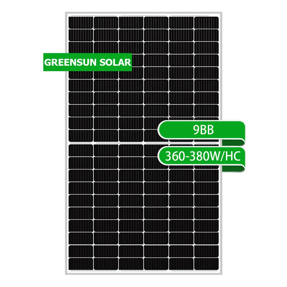 Solar Panel 120Cell Monocrystalline 9BB 380w 460W Photovoltaic Solar Roof Tile