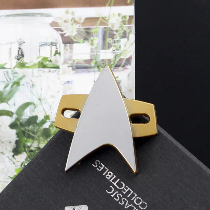 Star Cosplay Trek Command Division Badge Starfleet Brooch Pin