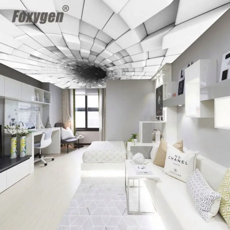 Removable Good Quality Pop Designs in Hall Cheap Price 3D UV Printed Beautiful Pattern  on  Translucent Stretch Ceiling