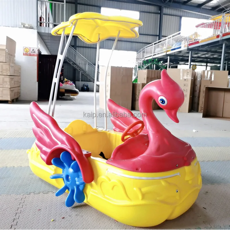 New Style Water Outdoor Activities Electric Swan Mini Bumper Water Paddle Boat Hand Rowing clear Kayak Jet Ski Anti-skid Board