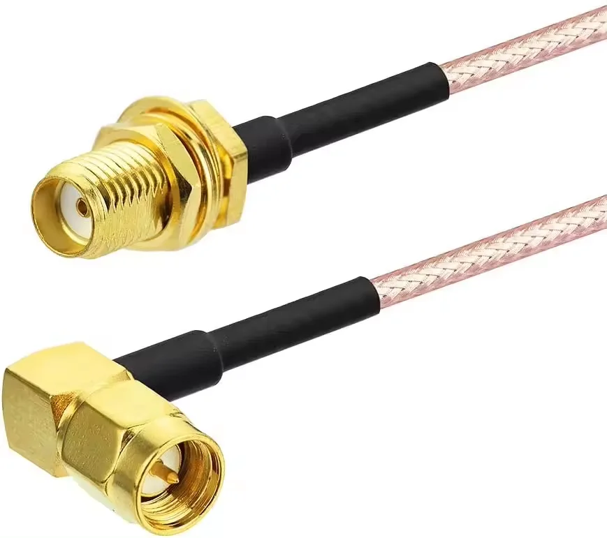 Manufacture Low Loss RG400 M17/128 Double Copper Braid Shielded  Coaxial Cable for communication