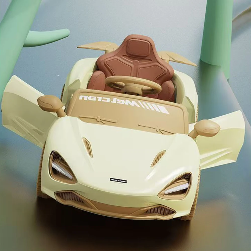 Children's Electric Four-Wheel Ride-On Toy Battery Operated Swing Car with Remote Control Metal Construction