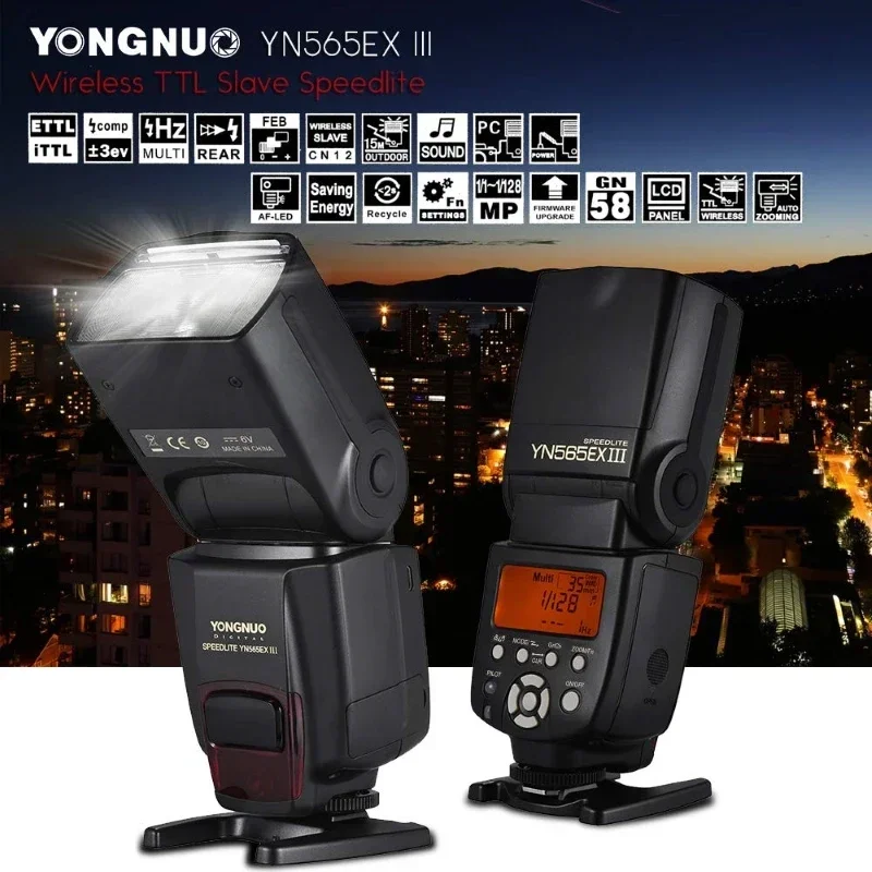 YONGNUO Speedlite YN565EX III C YN-565EX Беспроводная вспышка TTL для камер Canon 500D 550D 600D