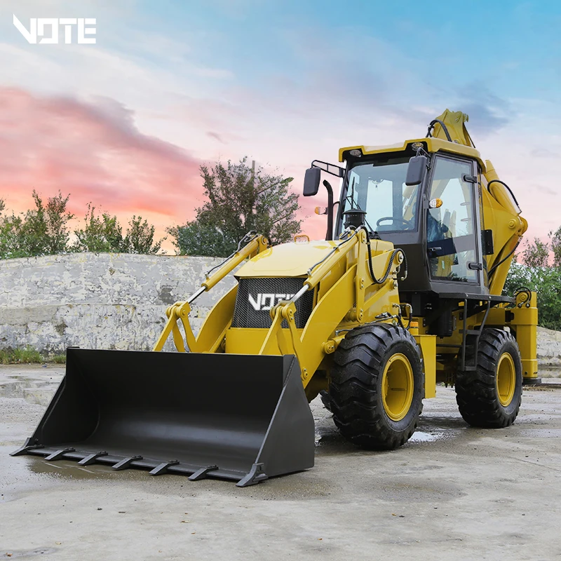 VOTE Mini Front End Telescopic Tractor Backhoe Loaders 4x4 Price for Sale Traktor Front Wheel Loader Backhoe
