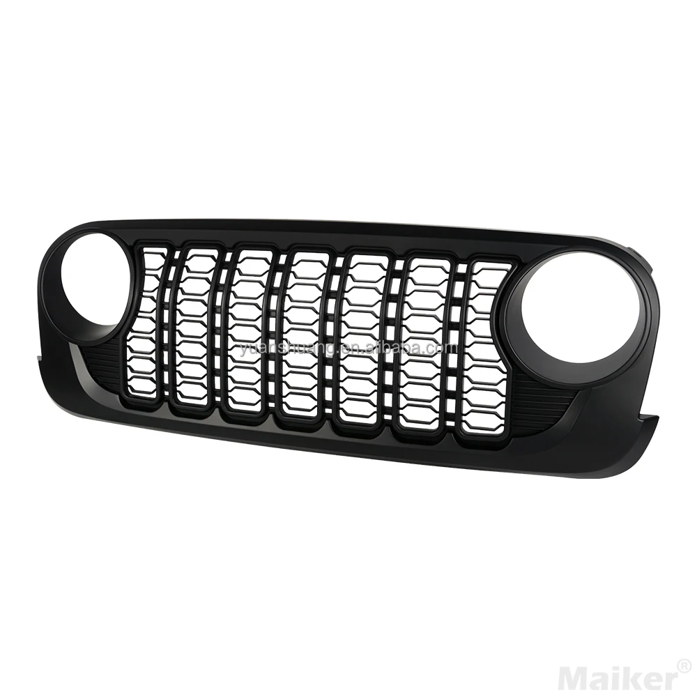 Front grille for Jeep Wrangler JK Maiker manufacture accessories ABS mesh grille for JK upgrade to JL