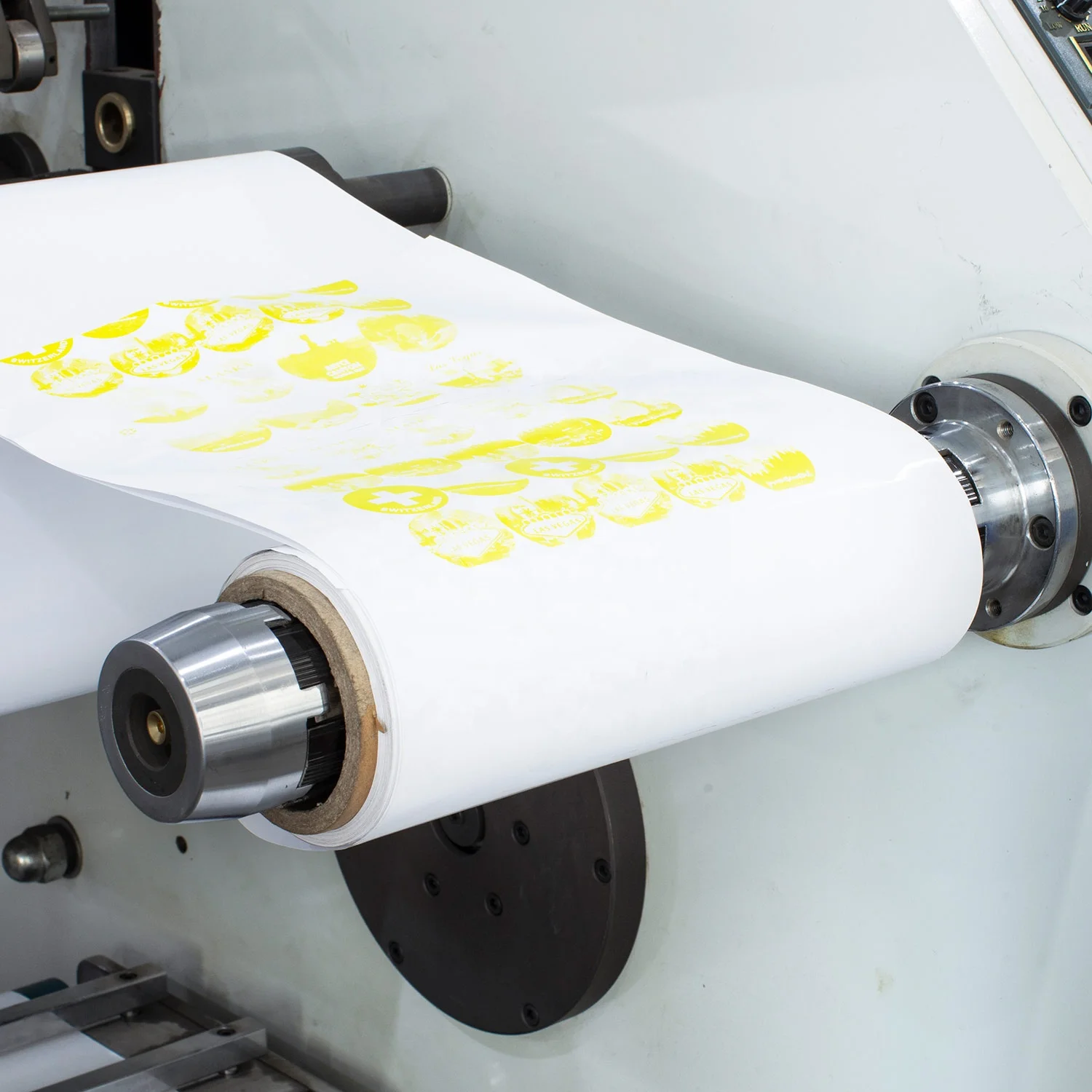 RTRY-320B Mini Two Color Roll to Roll Adhesive Label Sticker Printing Machine Manufacturer
