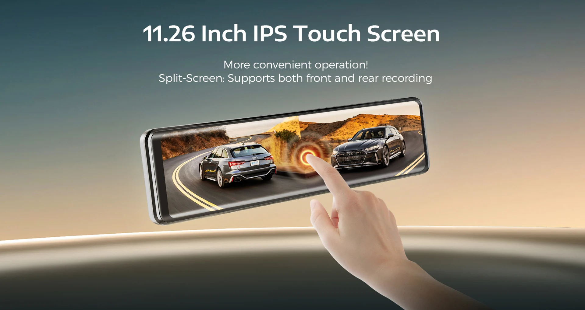 Azdome Pg18s Touch Screen 4k Car Black Box Dual Lens Automobile Video ...