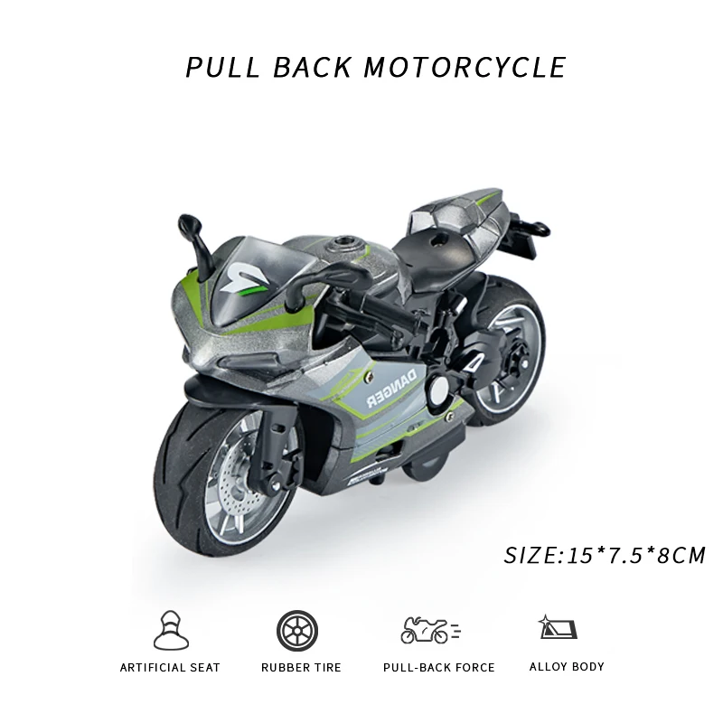 Ariarly 1:12 Zinc Alloy Motorcycle Model, High Simulation, Sturdy Rubber Tires, Real Data Manufacturing For Collection Gifts, Furniture Decoration, Ornaments
