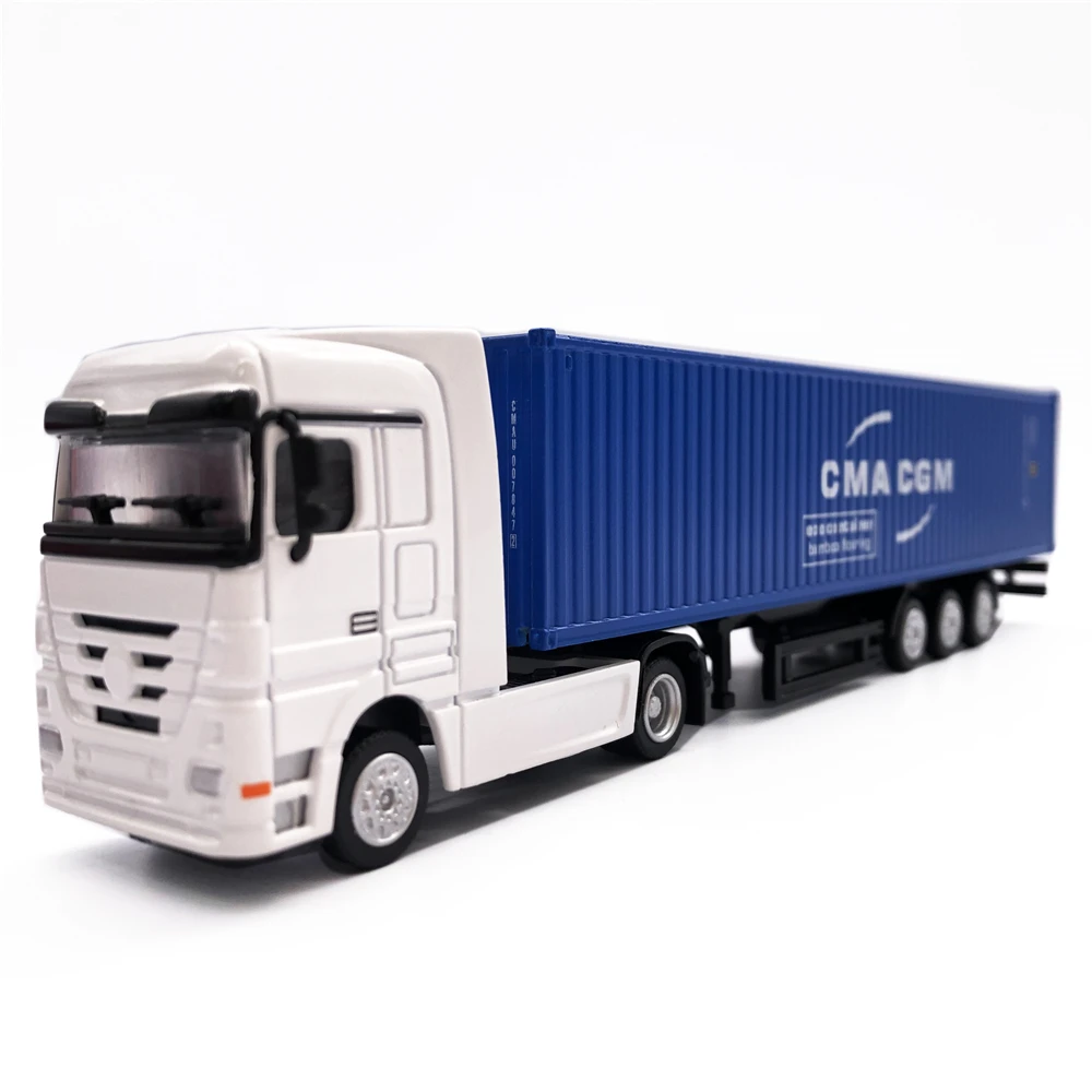 【A】19cm CMA-CGM Truck model 1:87 Container truck model O.A.S ship model