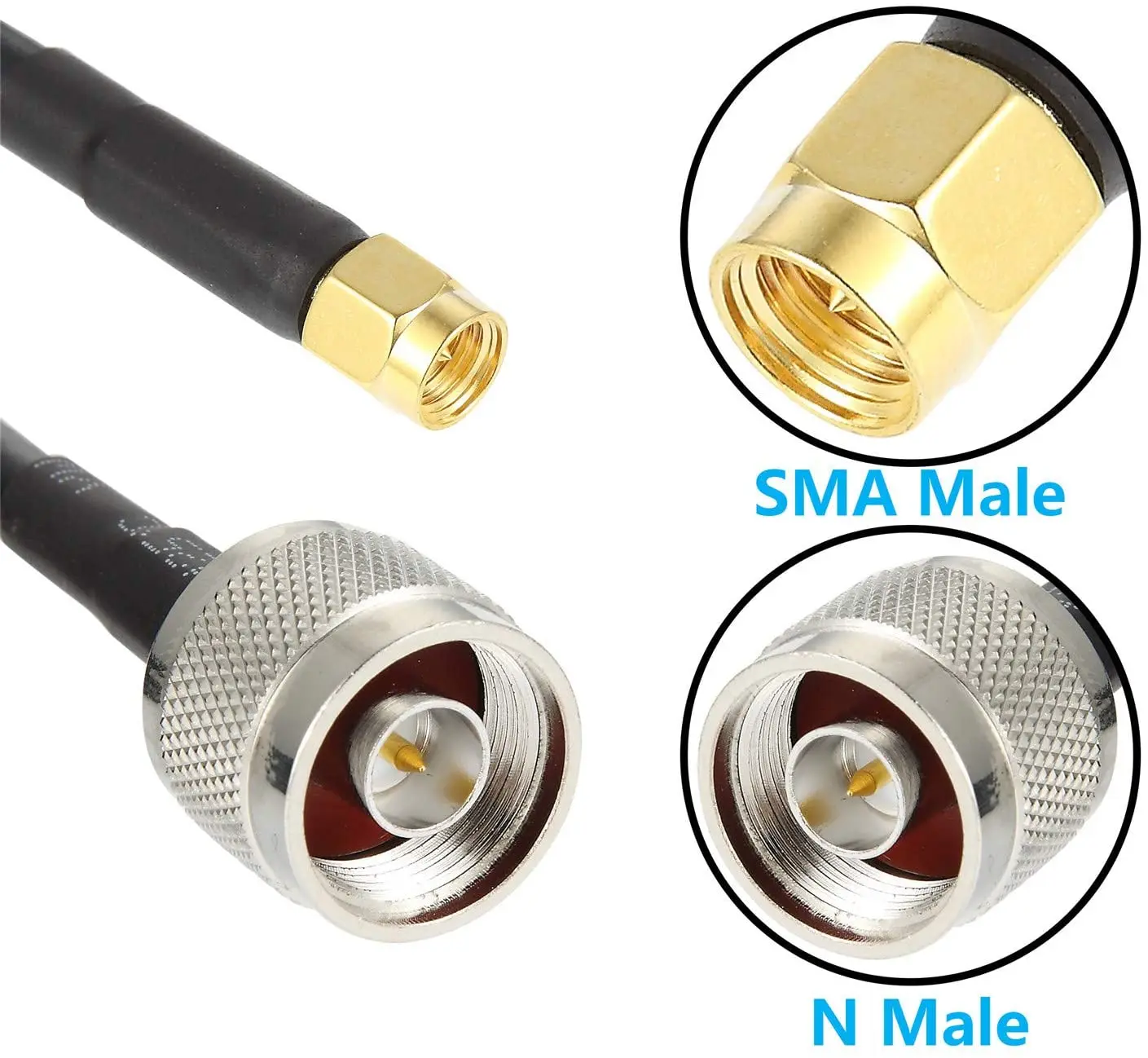 Custom ALSR400 ALSR300 ALSR240 ALSR200 ALSR195 Ultra Low Loss K/N/TNC male available connector coaxial rf Cable Assembly