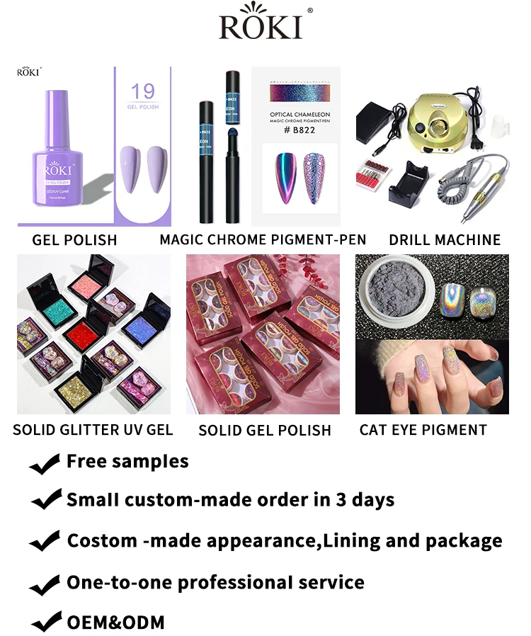 Roki Custom 2022 Gradient Nail Dryer Lamp 96w Wireless Nail Lamp Uv Led