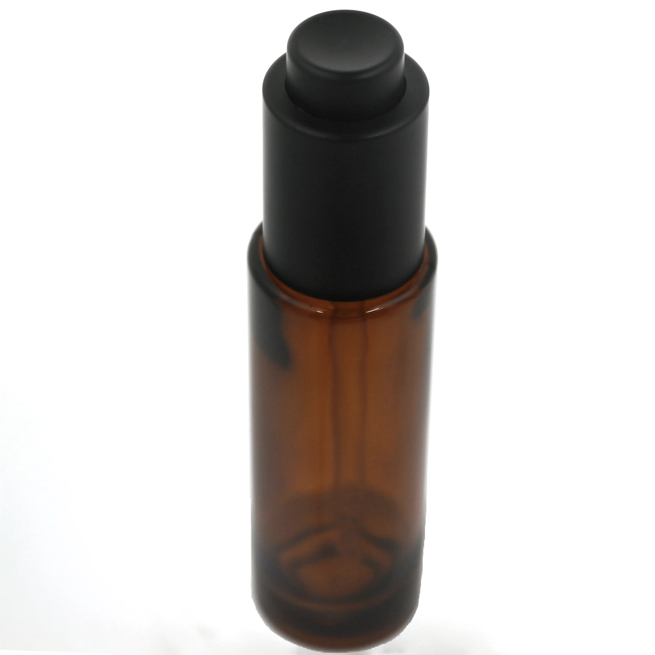 18/410 Aluminium Frosted Black Hot Selling Free Sample China Glass Bottle Dropper 30ml