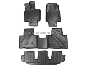 New design 3D TPE Rubber Car Floor Mats for Ssang Yong Rexton RHD waterproof carpets trunk tray type liner