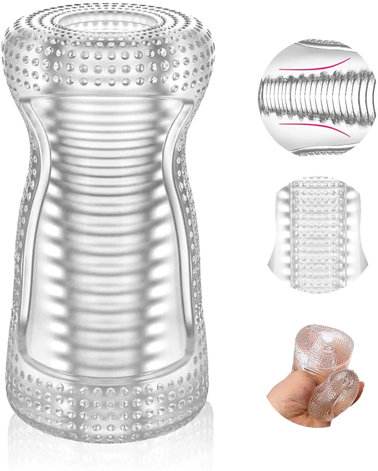 New Hot Selling Male Masturbator Sex Toys for Men Portable Pocket Cup  Stroker with Vagina Textured Penis TPE Supplier Wholesale