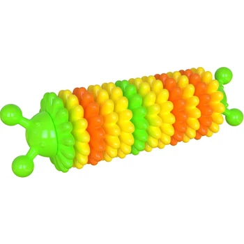 Different Colors caterpillar natural rubber pet supplies dog molar stick dog  chew toy