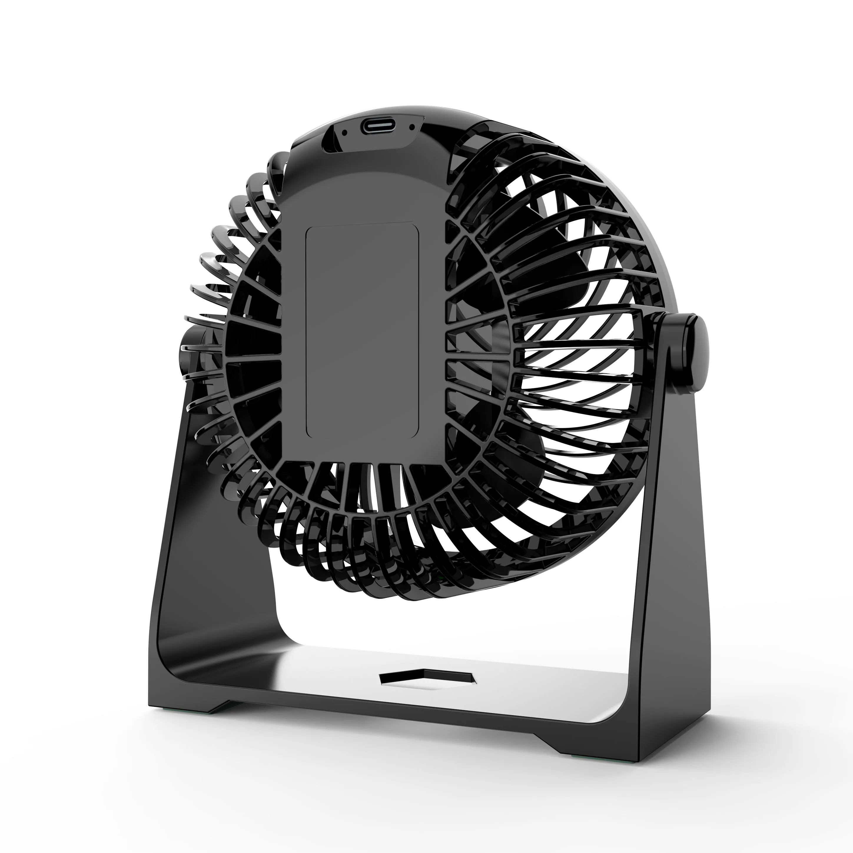 Mini Ventilatore Da Scrivania Portatile USB Ricaricabile – 5 Velocità – Silenzioso Con Batteria 2000mAh – UK