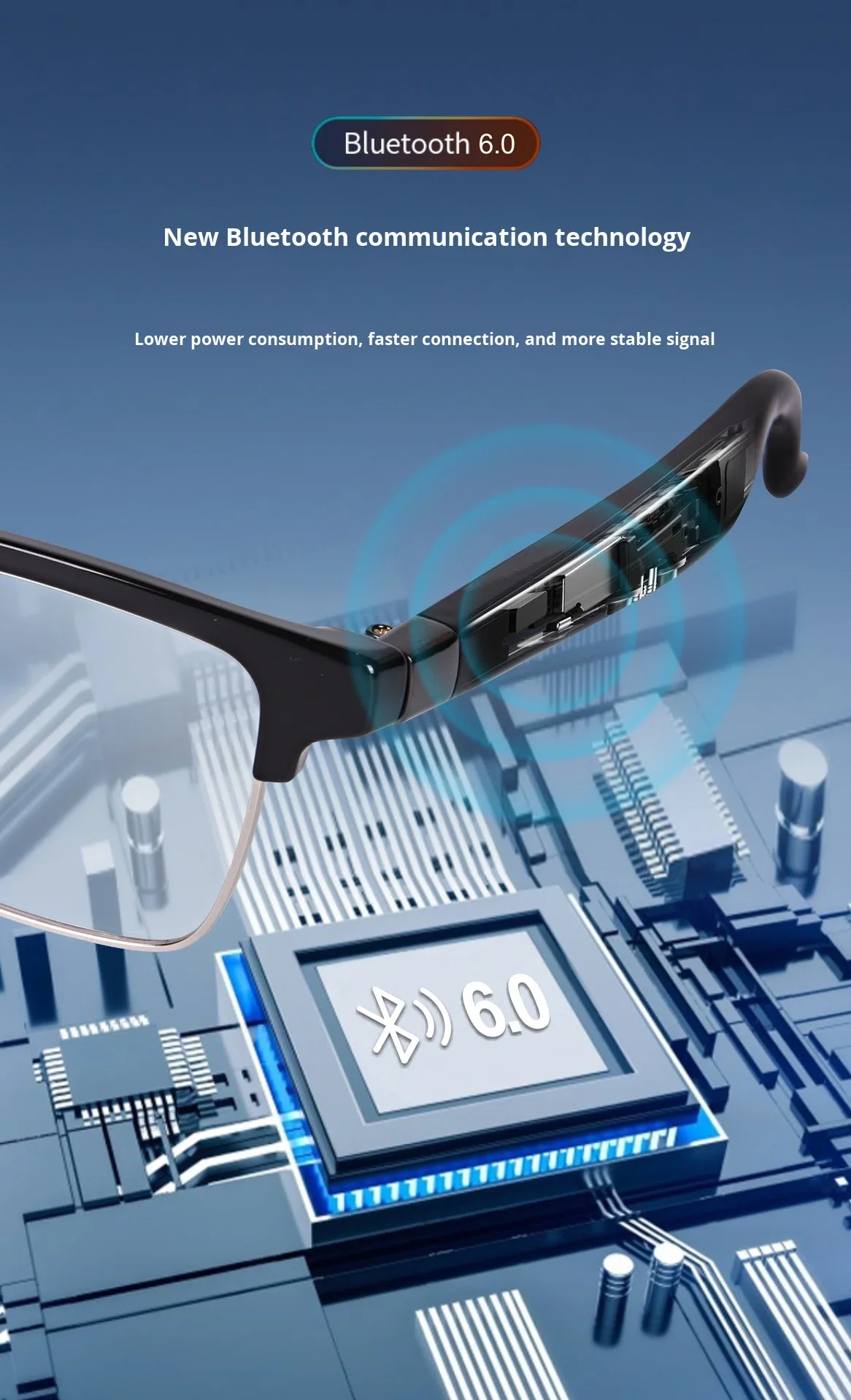 If you are searching for a supplier of a product with perfect quality control and highly competitive prices, which gives you an advantage in expanding your local market, then contact us now! Competitive suppliers of GM7 Smart Glasses for Music Call AI Voice Translation Voice Assistant Fashion Glasses IPX-5 Waterproof 1080p Type-C Charging App