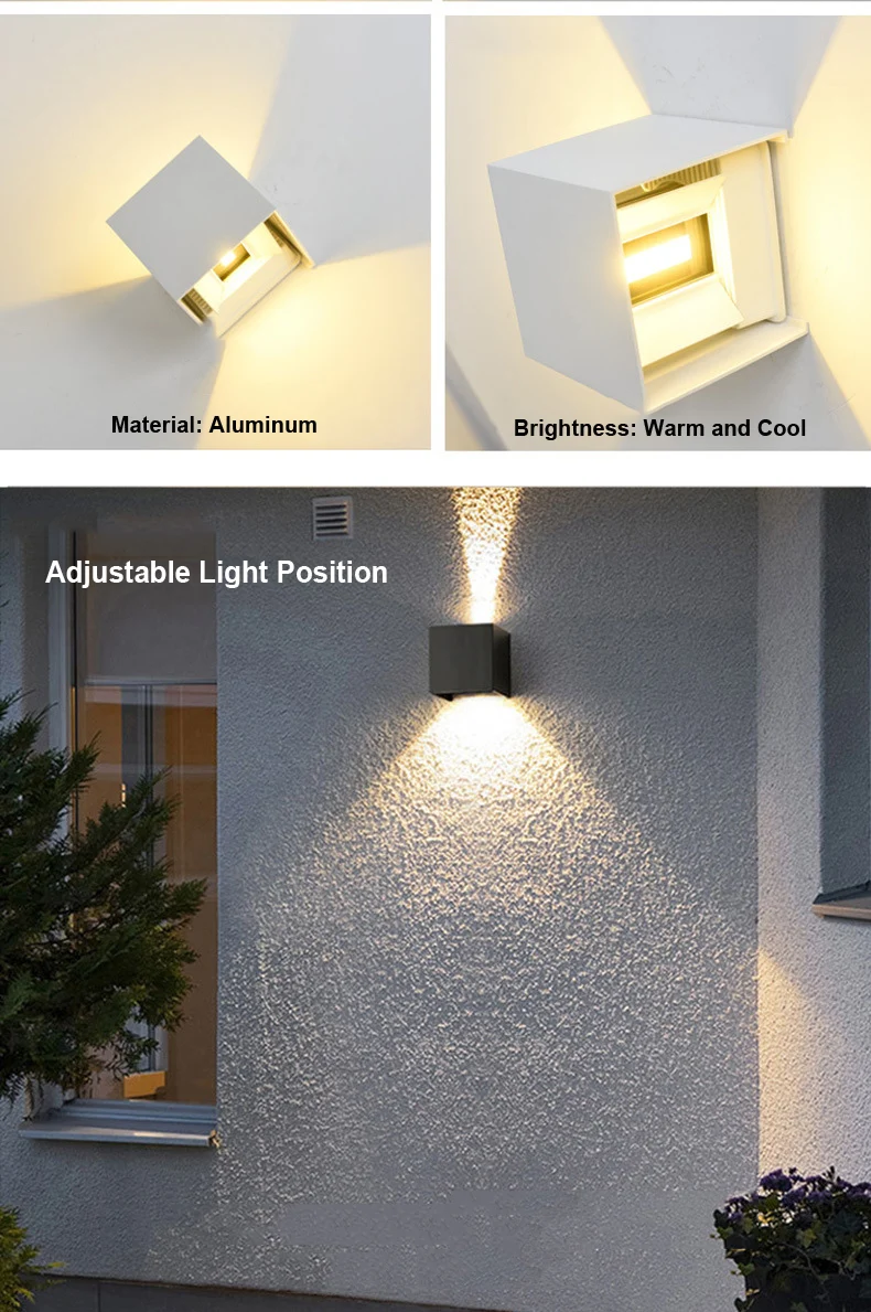 Outdoor Wall Lights Exterior/interior Led Wall Lapm Sconces Up And Down