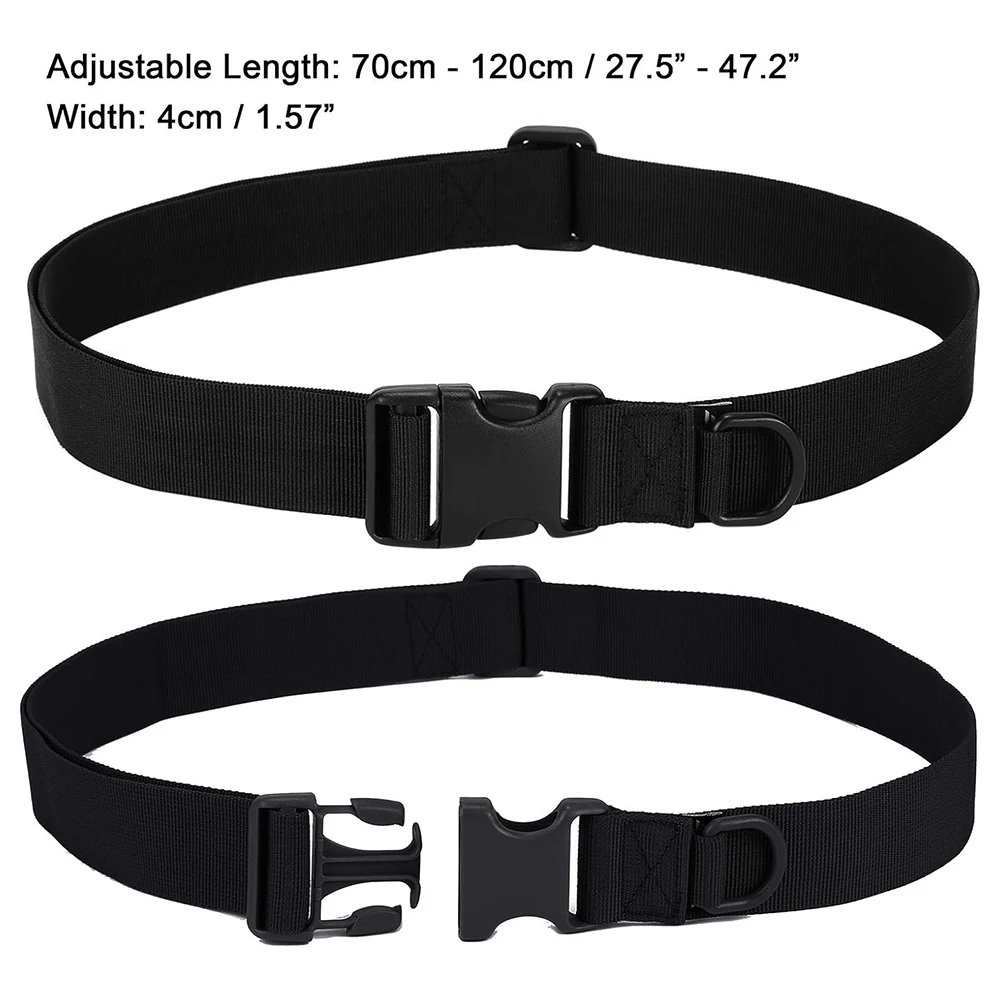 Waterproof Multifunctional Tactical Nylon Belt Adjustable Utility Gear Belt Heavy Duty Belts with Quick Release Buckle