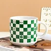 Green checkerboard pattern