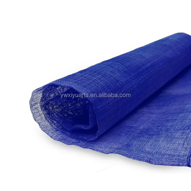 Factory Wholesale Dyed Sinamay Fabric (Plain Weave 90cm Wide) for Millinery Hats-Trade Assurance Payment