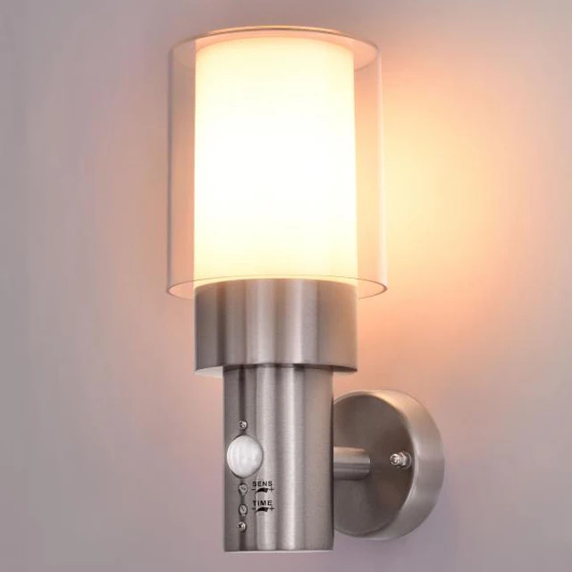 pir stainless steel wall lights