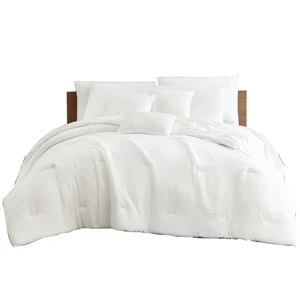 2022 Hot Sale Luxury 100gsm  Prewashed Super Soft and Warm Cozy Solid Comforter Sets 10pcs for All Season