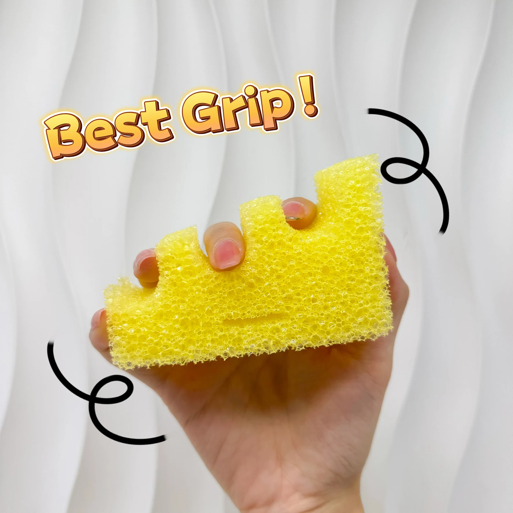 Multi-Use Soft Scrub Sponges Scratch-Free & Deep Cleaning in Warm Water Firm in Cold Dishwasher Safe
