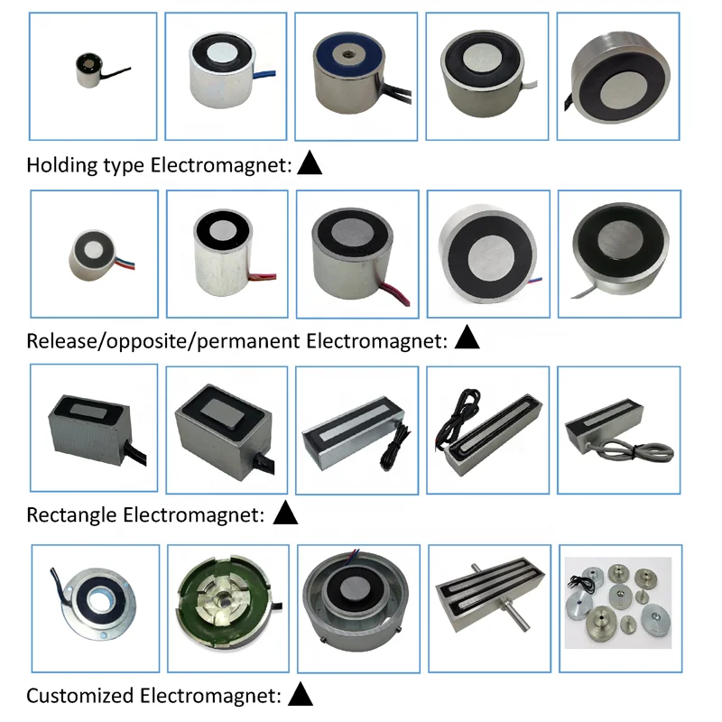 JSP 12v 24v Dc Small Power Super Strong Suction Cup Circular Holding Lifting Electromagnet